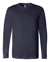 Pretreated BELLA+CANVAS 3501 Unisex Jersey Long Sleeve Tee - Navy