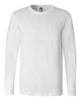 Pretreated BELLA+CANVAS 3501 Unisex Jersey Long Sleeve Tee - White