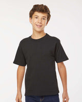 Pretreated M&O 4850 Youth Gold Soft Touch T-Shirt - Black