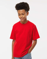 Pretreated M&O 4850 Youth Gold Soft Touch T-Shirt - Deep Red