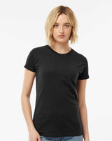 Pretreated Tultex 213 Women's Fine Jersey T-Shirt - Black