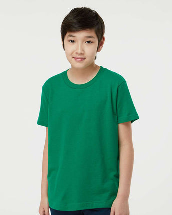 Pretreated Tultex 235 Youth Fine Jersey T-Shirt - Kelly