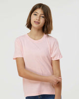 Pretreated Tultex 235 Youth Fine Jersey T-Shirt - Pink