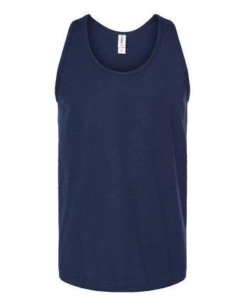 Pretreated Tultex S105 Unisex Fine Jersey Tank Top - Navy