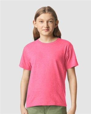 Pretreated Gildan 64000BCVC Softstyle CVC Youth T-Shirt - Lifestyle