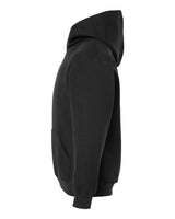 Pretreated Tultex 320Y Youth Hooded Sweatshirt - Black - Side