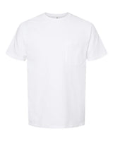 Pretreated Tultex 293 Unisex Heavyweight Jersey Pocket T-Shirt - White