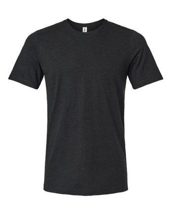 Pretreated Tultex 602CVC Unisex Combed CVC T-Shirt - Heather Black