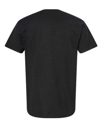 Pretreated Tultex 290 Unisex Heavyweight Jersey T-Shirt - Black - Back