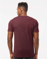 Pretreated Tultex 290 Unisex Heavyweight Jersey T-Shirt - Burgundy - On Model - Back