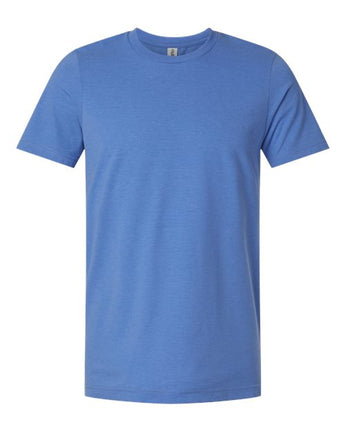 Pretreated Tultex 602CVC Unisex Combed CVC T-Shirt - Heather Columbia Blue