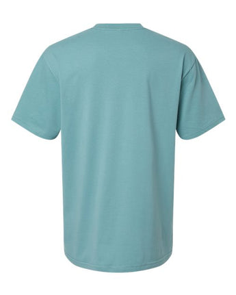 Pretreated American Apparel 5389 Unisex Sueded Tee - Sueded Arctic - Back