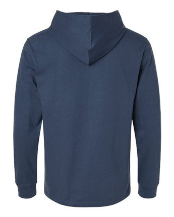 Pretreated Gildan 75500 Unisex Hammer Maxweight Hooded T-Shirt - Blue Dusk - Back
