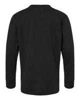 Pretreated Next Level 3311 Youth Cotton Long Sleeve Tee - Black - Back
