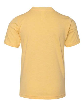 Pretreated Next Level 3312 Youth CVC Tee - Banana Cream - Back