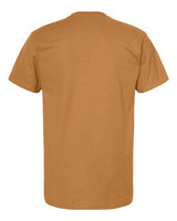 Pretreated Tultex 290 Unisex Heavyweight Jersey T-Shirt - Camel - Back