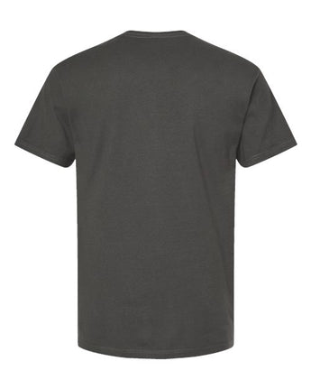 Pretreated Tultex 290 Unisex Heavyweight Jersey T-Shirt - Charcoal - Back