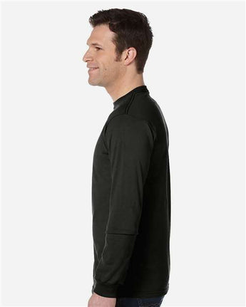 Pretreated econscious EC1500 Unisex Classic Long Sleeve T-Shirt - Black - On Model - Side