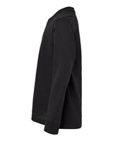 Pretreated Next Level 3311 Youth Cotton Long Sleeve Tee - Black - Side