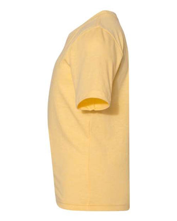 Pretreated Next Level 3312 Youth CVC Tee - Banana Cream - Side