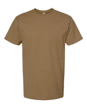 Pretreated Tultex 290 Unisex Heavyweight Jersey T-Shirt - Desert Brown