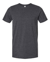 Pretreated Tultex 602CVC Unisex Combed CVC T-Shirt - Heather Dark Grey