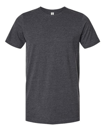 Pretreated Tultex 602CVC Unisex Combed CVC T-Shirt - Heather Dark Grey