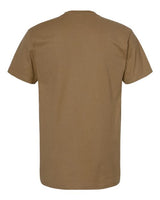 Pretreated Tultex 290 Unisex Heavyweight Jersey T-Shirt - Desert Brown - Back