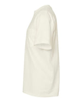 Pretreated Tultex 293 Unisex Heavyweight Jersey Pocket T-Shirt - Natural - Side