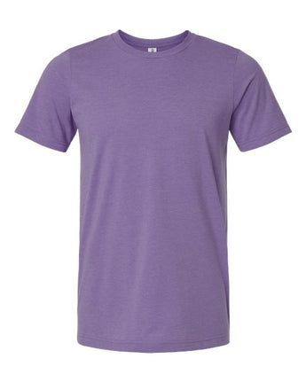 Pretreated Tultex 602CVC Unisex Combed CVC T-Shirt - Heather Deep Purple