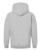 Pretreated Tultex 320Y Youth Hooded Sweatshirt - Heather Grey - Back