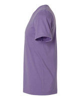Pretreated Tultex 602CVC Unisex Combed CVC T-Shirt - Heather Deep Purple - Side