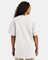 Pretreated Hanes 5280T Unisex Essential-T Tall T-Shirt - White - On Model - Back