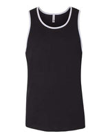 Pretreated Next Level 3633 Unisex Cotton Tank - Black/ Heather Grey
