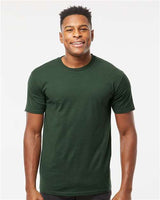 Pretreated Tultex 290 Unisex Heavyweight Jersey T-Shirt - Forest - On Model