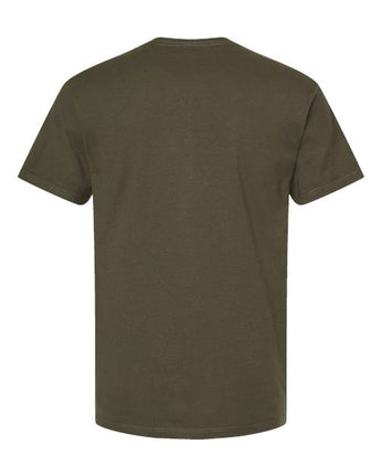 Pretreated Tultex 290 Unisex Heavyweight Jersey T-Shirt - Grape Leaf - Back