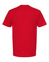 Pretreated Tultex 293 Unisex Heavyweight Jersey Pocket T-Shirt - Red - Back