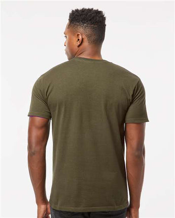 Pretreated Tultex 290 Unisex Heavyweight Jersey T-Shirt - Grape Leaf - On Model - Back