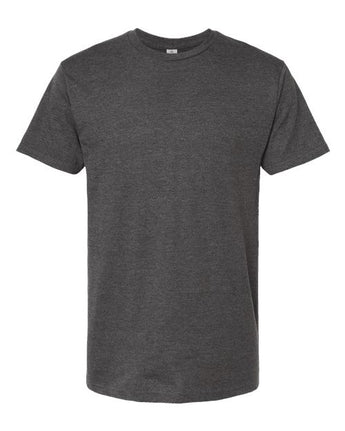 Pretreated Tultex 290 Unisex Heavyweight Jersey T-Shirt - Heather Charcoal