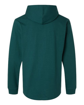 Pretreated Gildan 75500 Unisex Hammer Maxweight Hooded T-Shirt - Fan Marine Green - Back