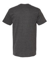 Pretreated Tultex 290 Unisex Heavyweight Jersey T-Shirt - Heather Charcoal - Back