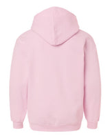 Pretreated Tultex 320Y Youth Hooded Sweatshirt - Light Pink - Back