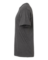 Pretreated Tultex 290 Unisex Heavyweight Jersey T-Shirt - Heather Charcoal - Side