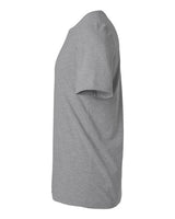 Pretreated Tultex 602CVC Unisex Combed CVC T-Shirt - Heather Grey - Side