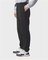 Pretreated American Apparel RF491 Unisex ReFlex Fleece Sweatpants - Black - On Model - Side