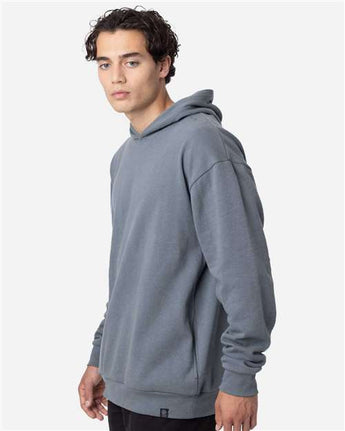 Pretreated econscious EC5300 Unisex Reclaimist Fiber Hooded Sweatshirt - Basalt Grey - On Model - Side
