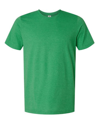 Pretreated Tultex 602CVC Unisex Combed CVC T-Shirt - Heather Kelly