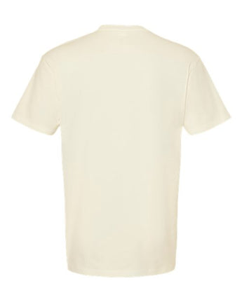 Pretreated Tultex 290 Unisex Heavyweight Jersey T-Shirt - Natural - Back