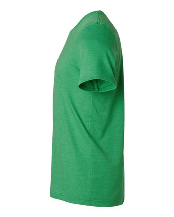 Pretreated Tultex 602CVC Unisex Combed CVC T-Shirt - Heather Kelly - Side