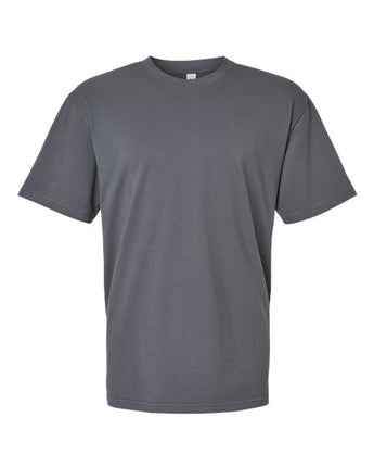 Pretreated American Apparel 5389 Unisex Sueded Tee - Sueded Asphalt
